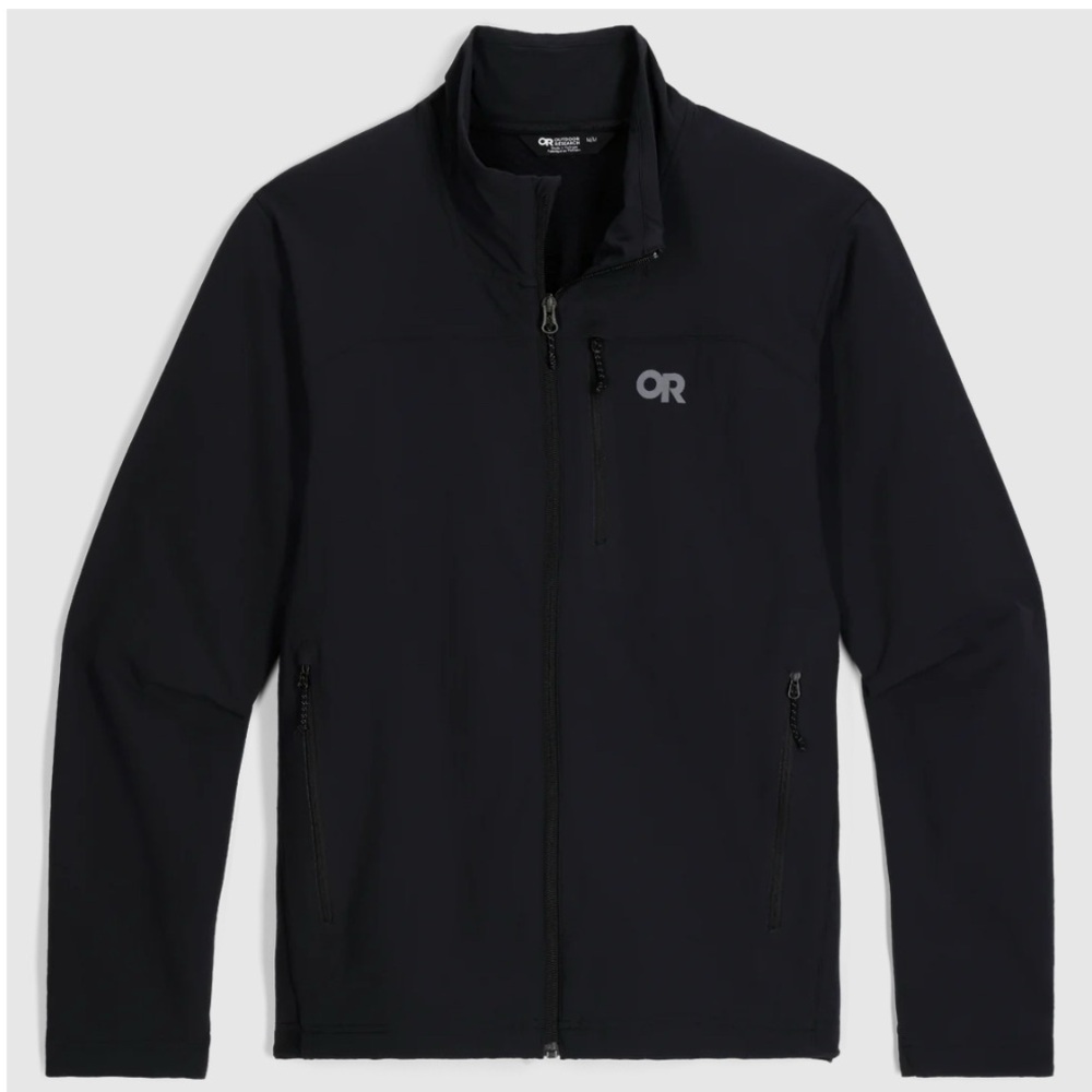 Outdoor Research Men's Soft Shell Black Jacket, Size Large